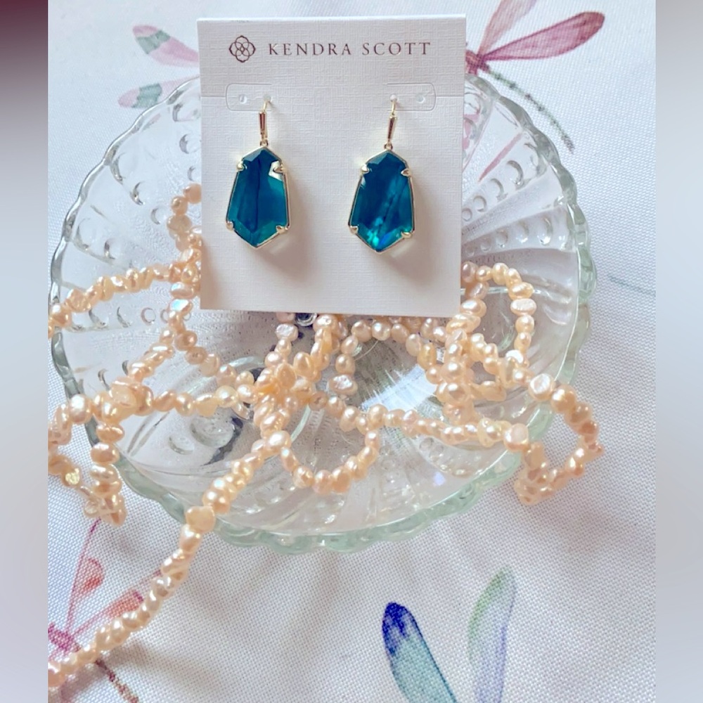 NWT Kendra Scott Emerald Earrings